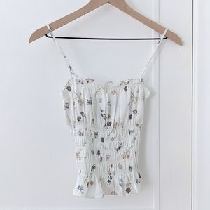Aritzia Wilfred Motif Camisole Blouse Spring Medley XS